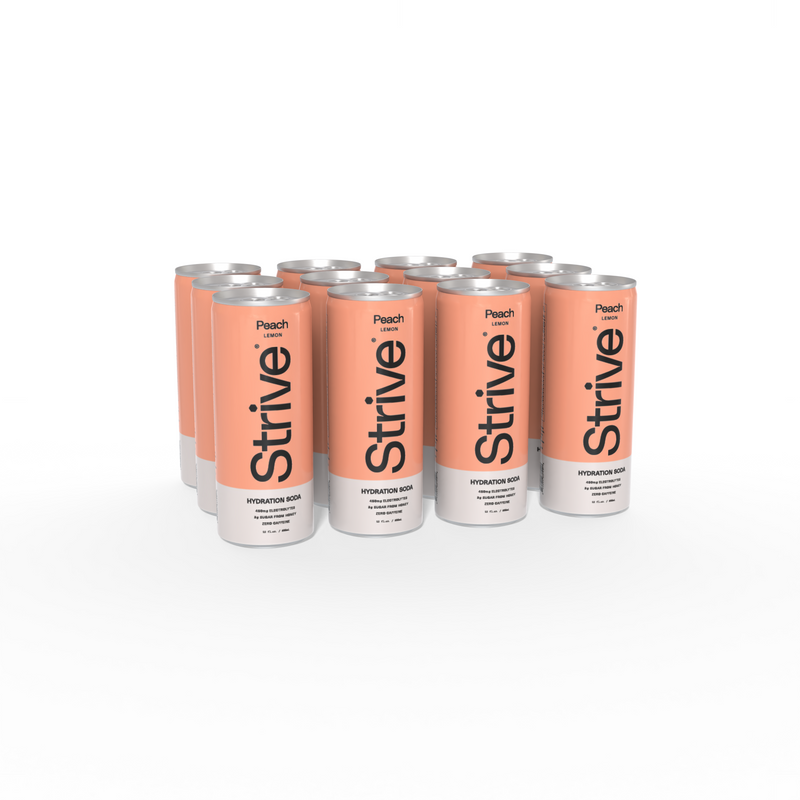 Strive Soda - Peach (12 pack)
