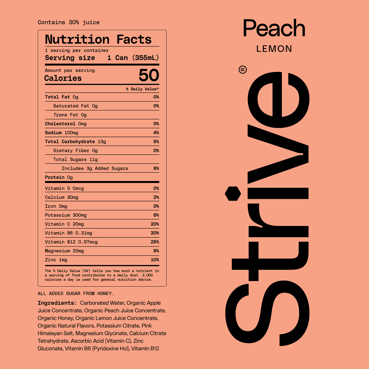 Hydration Soda - Peach Lemon