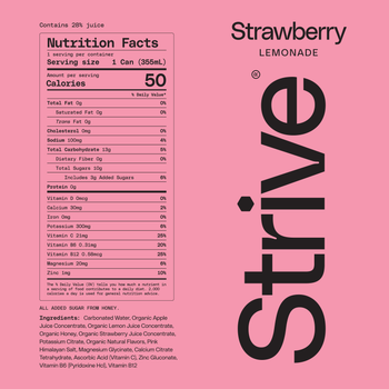 Strive Soda - Strawberry (12 Pack)
